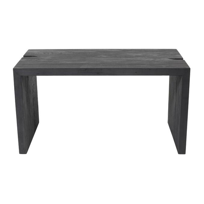 HomeRoots 56" Graphite Reclaimed Wood Sled Writing Desk