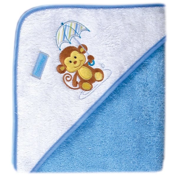 slide 1 of 1, Luvable Friends Baby Boy Cotton Hooded Towel, Blue, One Size - Blue - One Size One Size - Blue