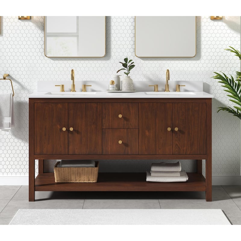 Avanity ZOE-VS61 Zoe 61" Free Standing Double Basin Vanity Set with