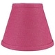 preview thumbnail 86 of 88, Hardback Faux Silk Conical Lamp Shade, 5 inch Top, 9 inch Bottom, 7 inch Slant Single - Fuchsia Burlap