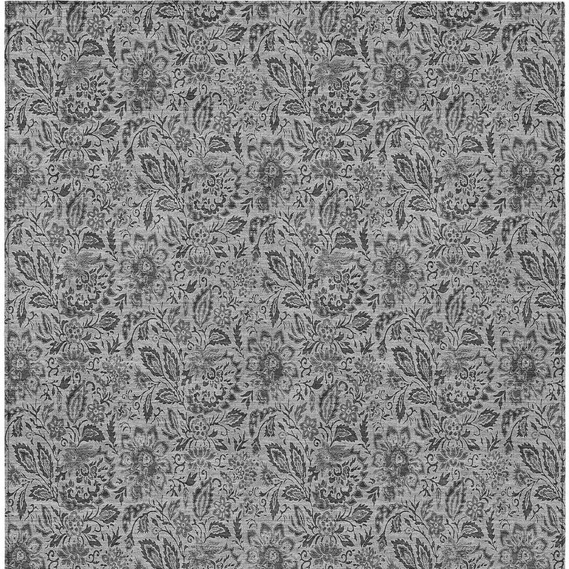 HomeRoots Floral Transitional Rectangle Outdoor Rug