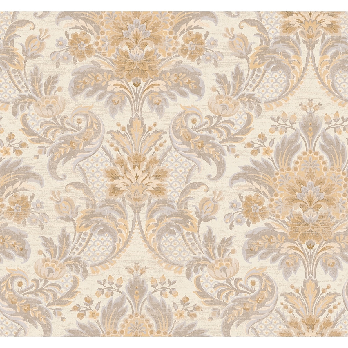 Seabrook Designs Katarina Floral Damask Unpasted Wallpaper