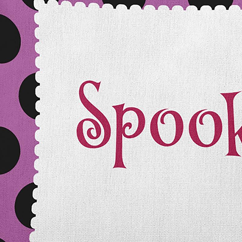 Halloween Spooky Dots Accent Pillow