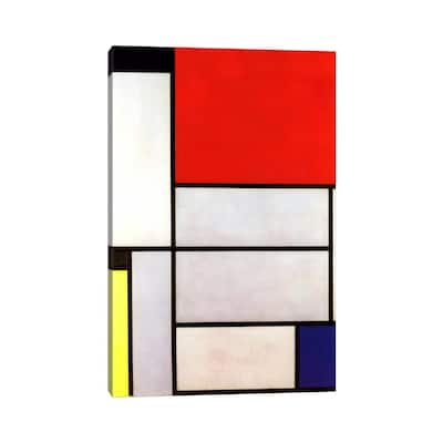 iCanvas "Tableau l, 1921" by Piet Mondrian Canvas Print