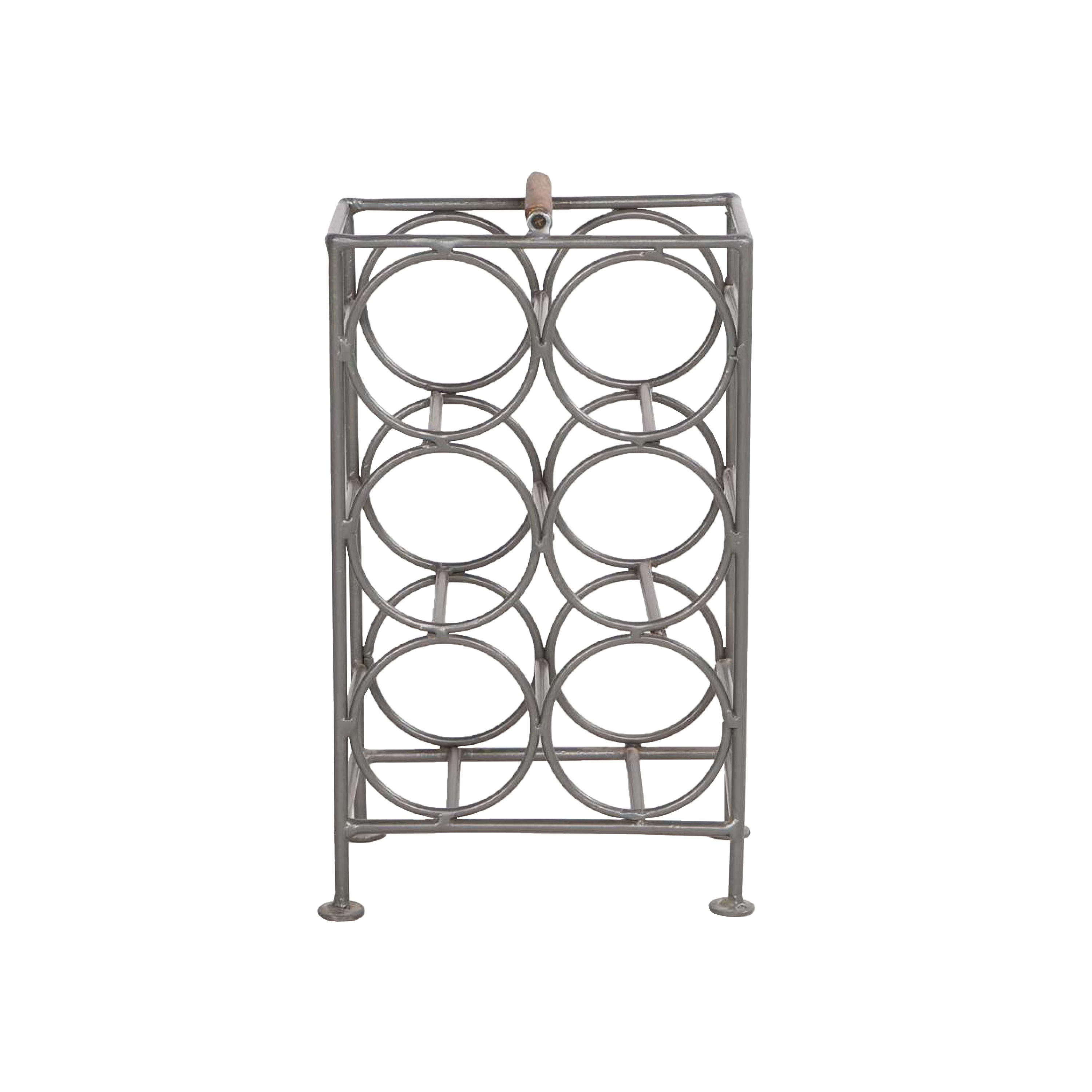 White metal on sale wine rack