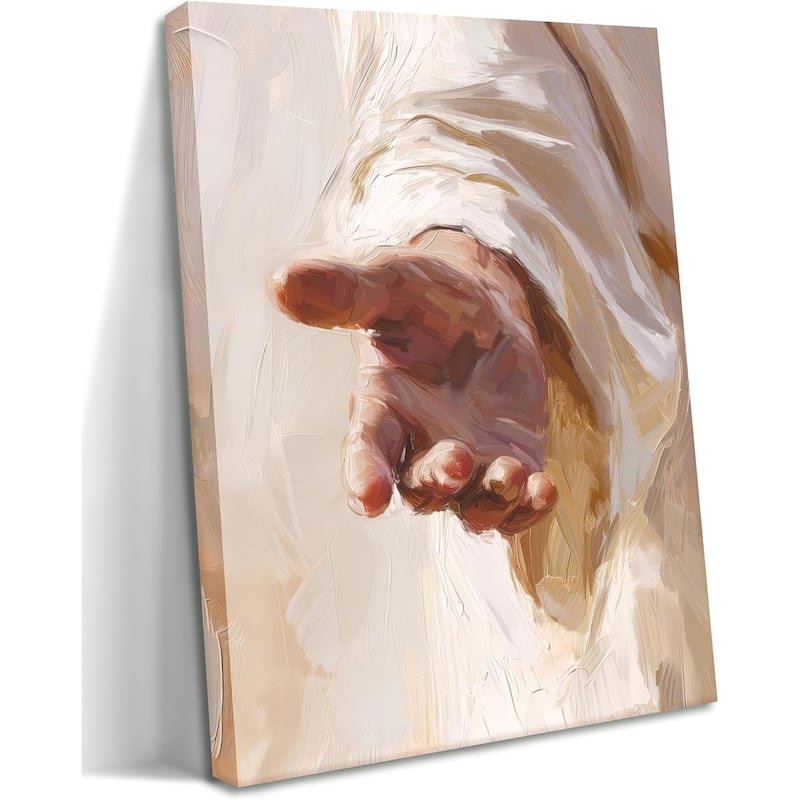 Wall Art, Christian The Hand of God Wall Decor Painting - 12 x 16