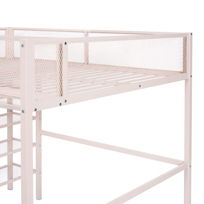Full Metal Loft Bed with Workstation