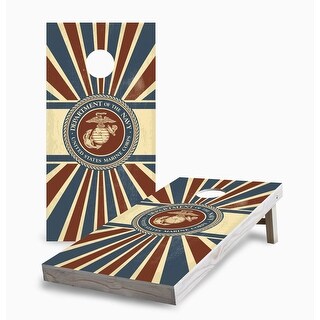 Vintage Marine Corps Cornhole Game (Choose Wraps or Boards)