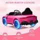 preview thumbnail 15 of 29, 12V Ride on Sports Car for Kids Licensed Aston Martin Battery Powered Car