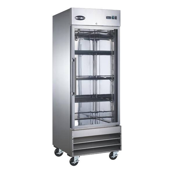 slide 2 of 5, SABA - One Glass Door Commercial Reach-In Freezer