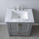 preview thumbnail 62 of 116, Altair Isla Single Bathroom Vanity Set and Aosta White Countertop without Mirror