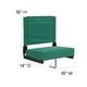 2 Pack 500 lb. Rated Lightweight Stadium Chair-Handle-Padded Seat