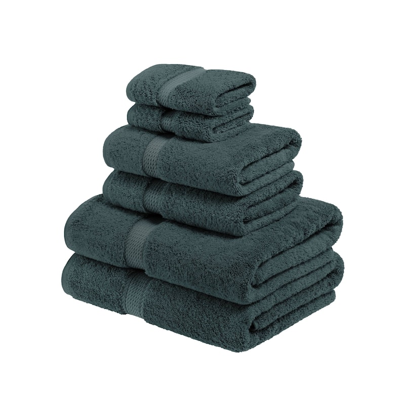 Superior Egyptian Cotton Pile Heavyweight 6-Piece Towel Set