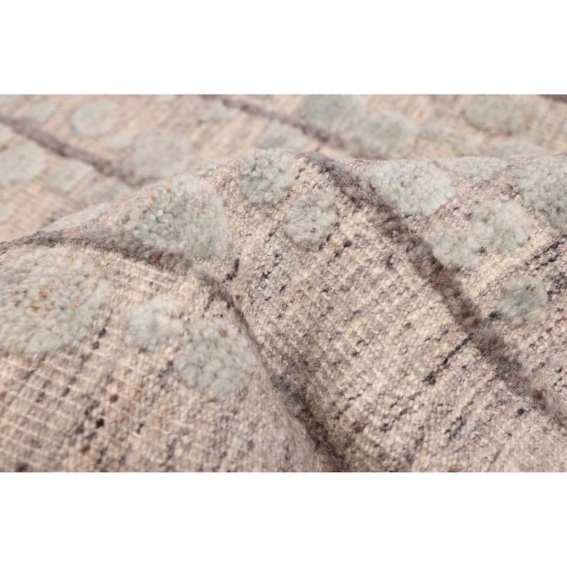 ECARPETGALLERY Hand-knotted Tangier Grey Wool Rug - 8'3 x 10'1