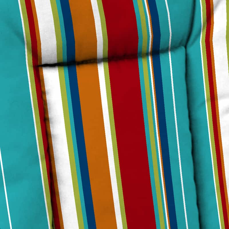 21" x 38" Outdoor Chair Cushion with Ties and Loop - 38'' L x 21'' W x 3.5'' H