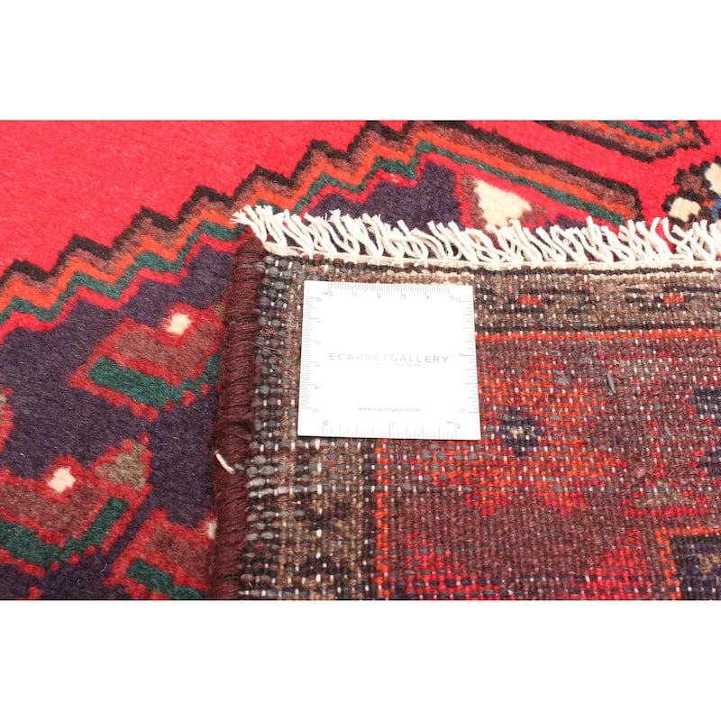 ECARPETGALLERY Hand-knotted Andelz Red Wool Rug - 4'2 x 6'11