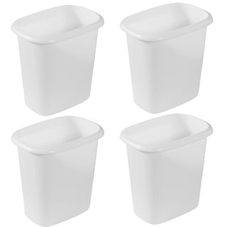 Rubbermaid 13 gal. White Touch Top Wastebasket