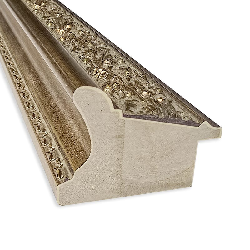 Carter Non-Beveled Framed Full-Length Floor Leaner Mirror - Carter Dark Gold - 28 x 64 in