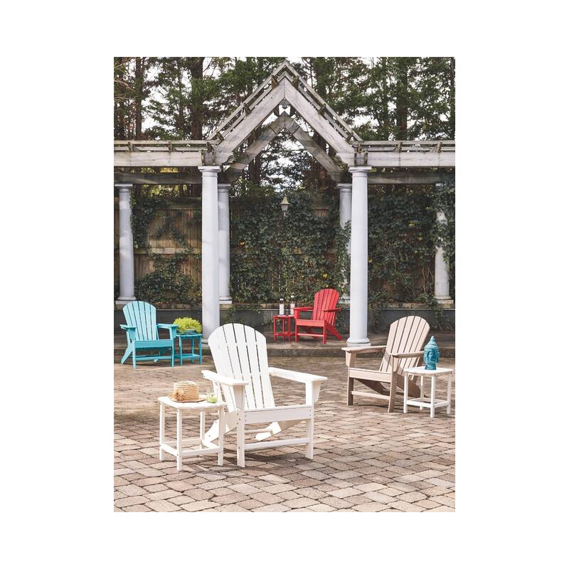 Signature Design by Ashley Sundown Treasure Turquoise Outdoor Poly All Weather Rectangular End Table