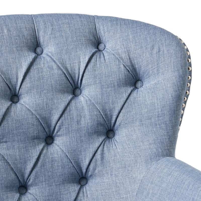 Tafton Tufted Oversized Fabric Club Chair by Christopher Knight Home - 33.50" L x 35.00" W x 34.50" H