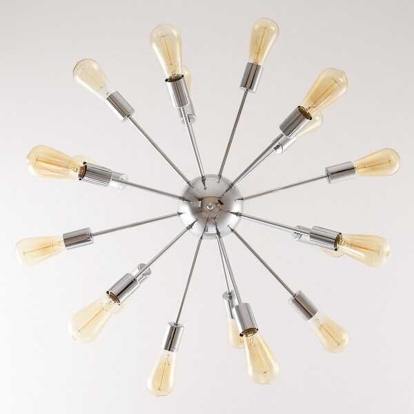 Strick & Bolton Miggy 18-light Chrome Sputnik Chandelier - Bed