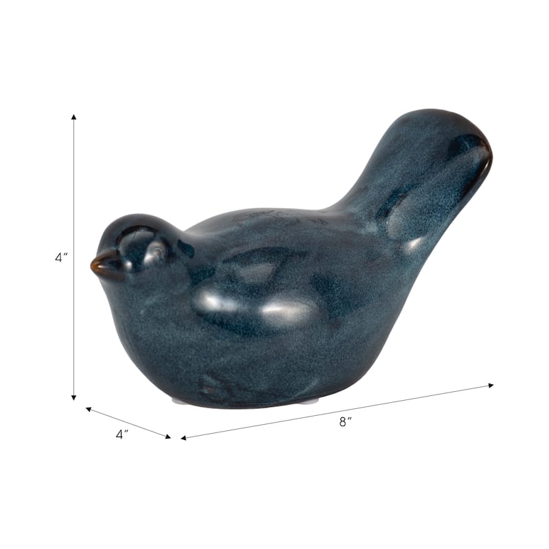 Stoneware and Ceramic Bird Garden Statuary Sculptural Silhouette