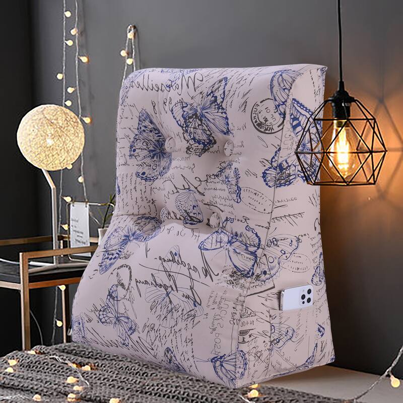 Large Bed Rest Contour Wedge Pillow Reading Back Support Cushion