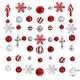 preview thumbnail 2 of 1, Holiday Deluxe Shatterproof 81  Count Christmas Tree Ornament Box Set - 3.5