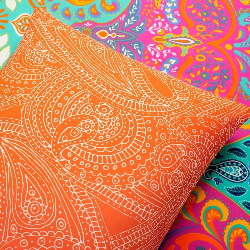 Lush Decor Boho Chic Reversible Cotton Duvet Cover 3Pc Set