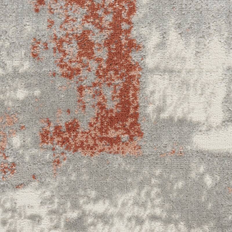 Bukux Power Loomed Abstract Modern Non Skid Area Rug By HomeRoots - 118' X '94' X '0.25