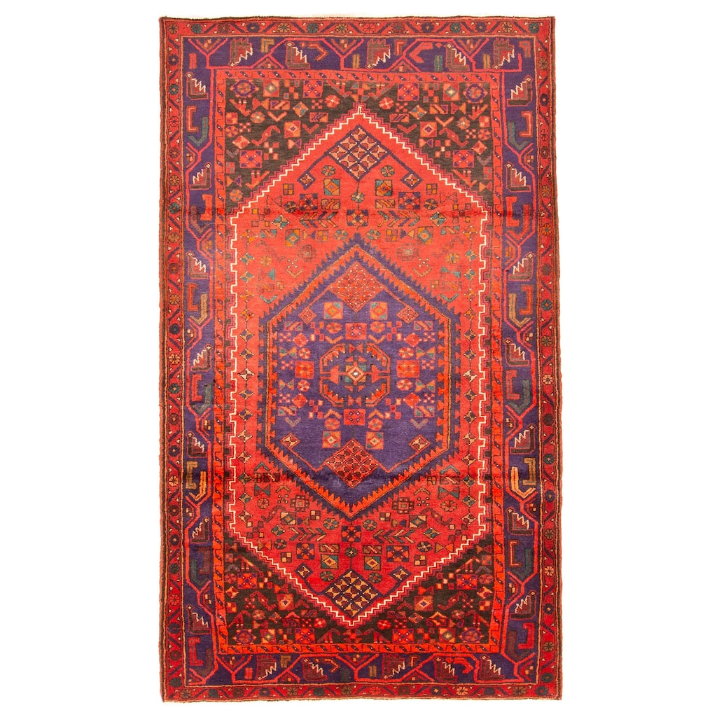 ECARPETGALLERY Hand-knotted Anadol Red Wool Rug - 5'0 x 8'8