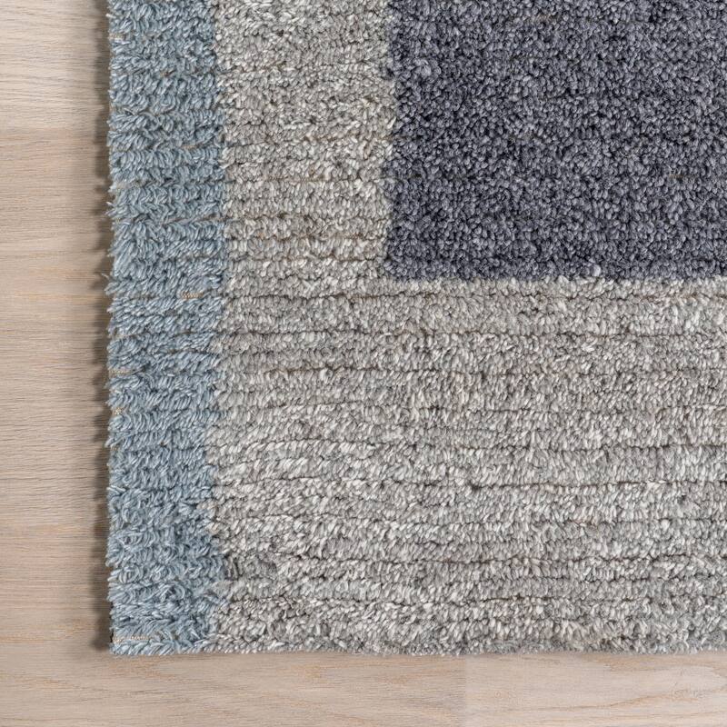 Eugene Colorblocked Wool Area Rug