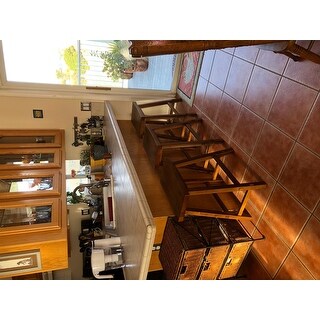 The Gray Barn Vermejo Tobacco Sawhorse Bar Stool