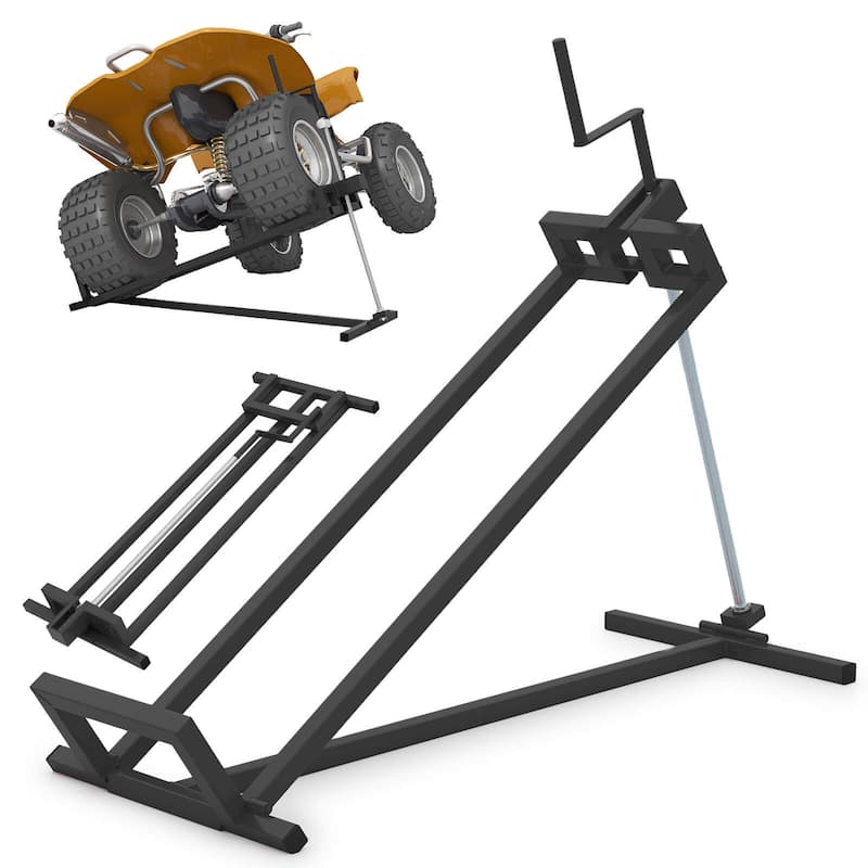 Costway Lawn Mower Lift Jack with Adjustable Height Angle Manual - See Details - Black