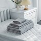 preview thumbnail 6 of 4, Biloban 4-Piece Toddler Comforter Set for Kids - Grey