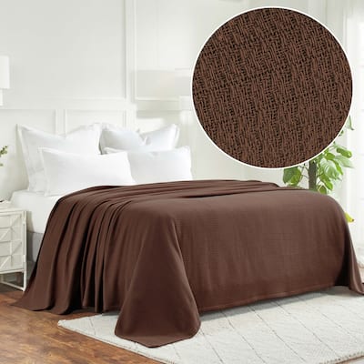 Superior Waffle Weave Honeycomb Knit Soft Cotton Blanket