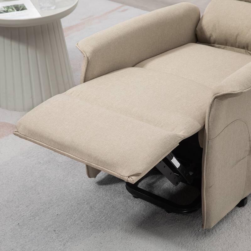 HOMCOM Power Lift Recliner Chair for Elderly, Easy Assembly, Fabric Lift Chair with Remote Control