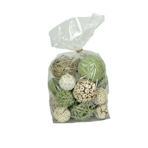 Bag Of Natural Dried Floral Balls Home Decor Decorative Orbs Vase - 3.5 X 3.5 X 3.5 inches