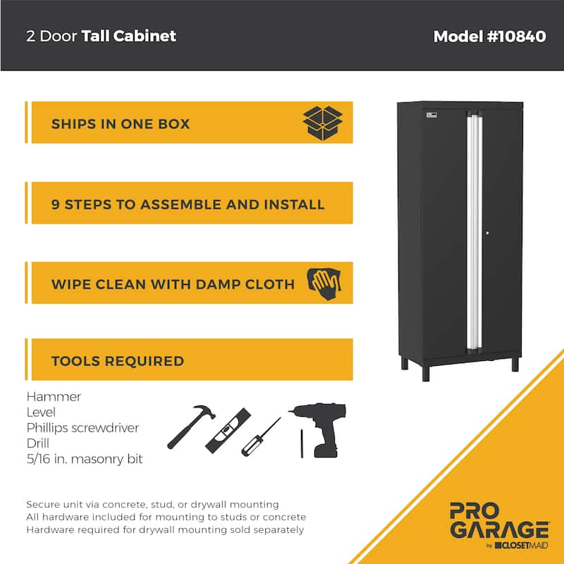 ClosetMaid ProGarage 2-Door Steel Storage Cabinet