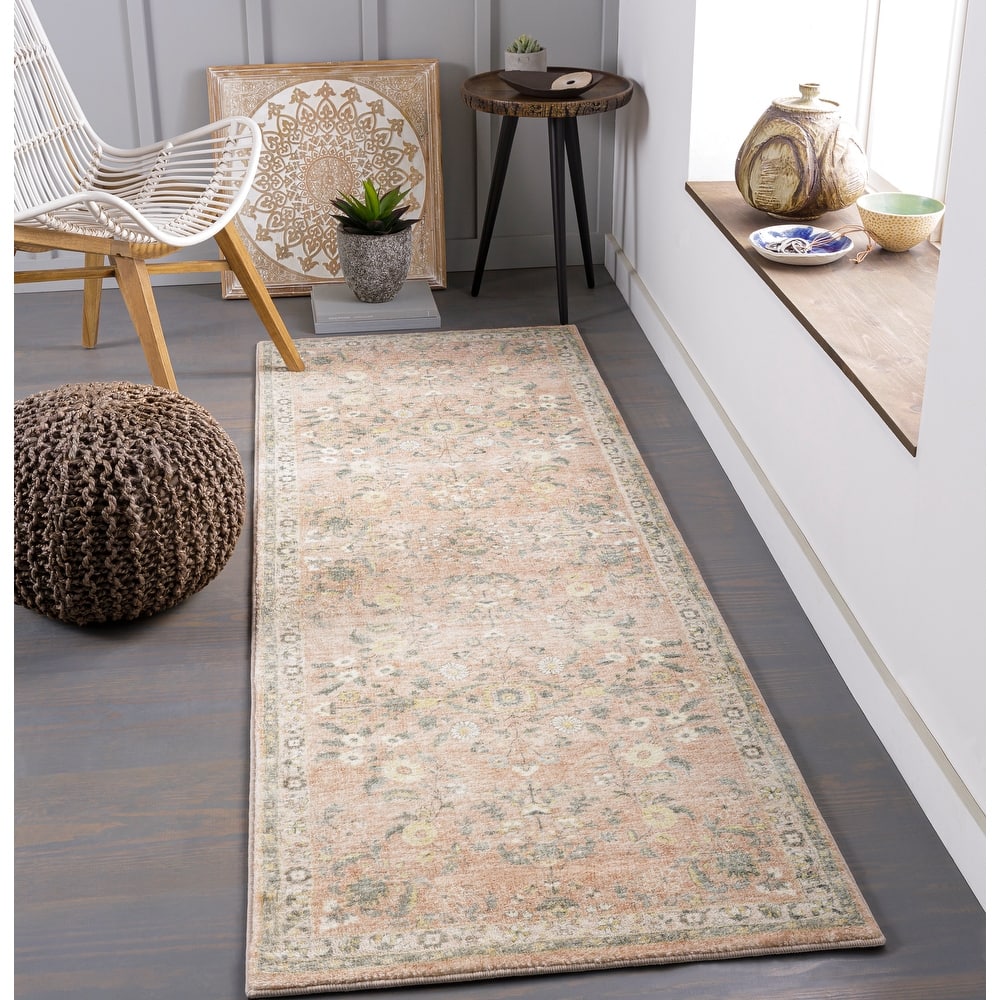 Livabliss Arrietty Vintage Floral Oriental Area Rug