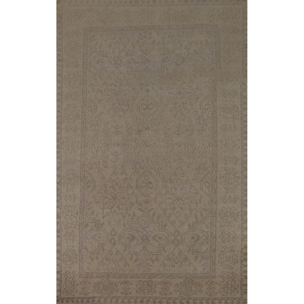 Moroccan Indian Area Rug Hand-Knotted Wool Carpet - 4'9" x 8'1"