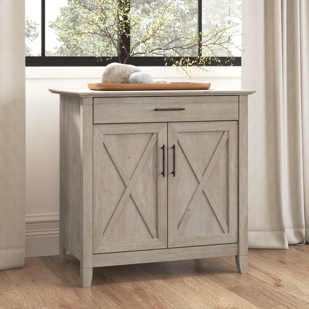 Key West Secretary Desk with Storage Cabinet by Bush Furniture