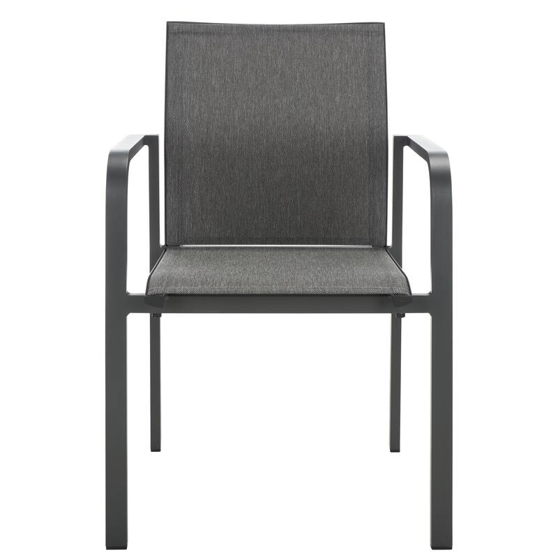 SAFAVIEH Outdoor Patio Furniture Dexter Armchair (Set of 2), Fully Assembled - 22"W x 24"D x 33"H
