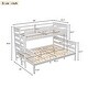 preview thumbnail 23 of 31, Detachable Design Wood Twin XL over Queen Bunk Bed with Ladder,Multifunctional Bunk Bed