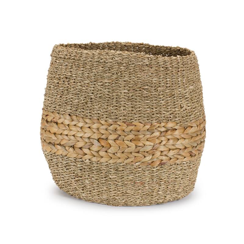 Woven Seagrass Storage Basket - 18" - Set of 2