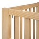 preview thumbnail 60 of 58, 2-in-1 Convertible Crib, Full Size Bed Frame with Drawers and 3 Height Options, Modern Baby Crib Toddler Bed with Guard Rail