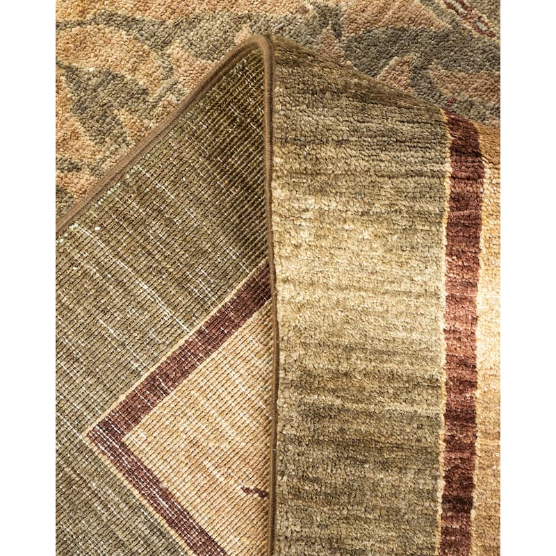 Overton Vibrance One-of-a-Kind Hand-Knotted Area Rug - Green, 6' 1" x 10' 1" - 6' 1" x 10' 1"