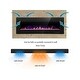 preview thumbnail 3 of 8, Electric Fireplace Heater Recessed Wall-mounted w/ RC (750-1500W)