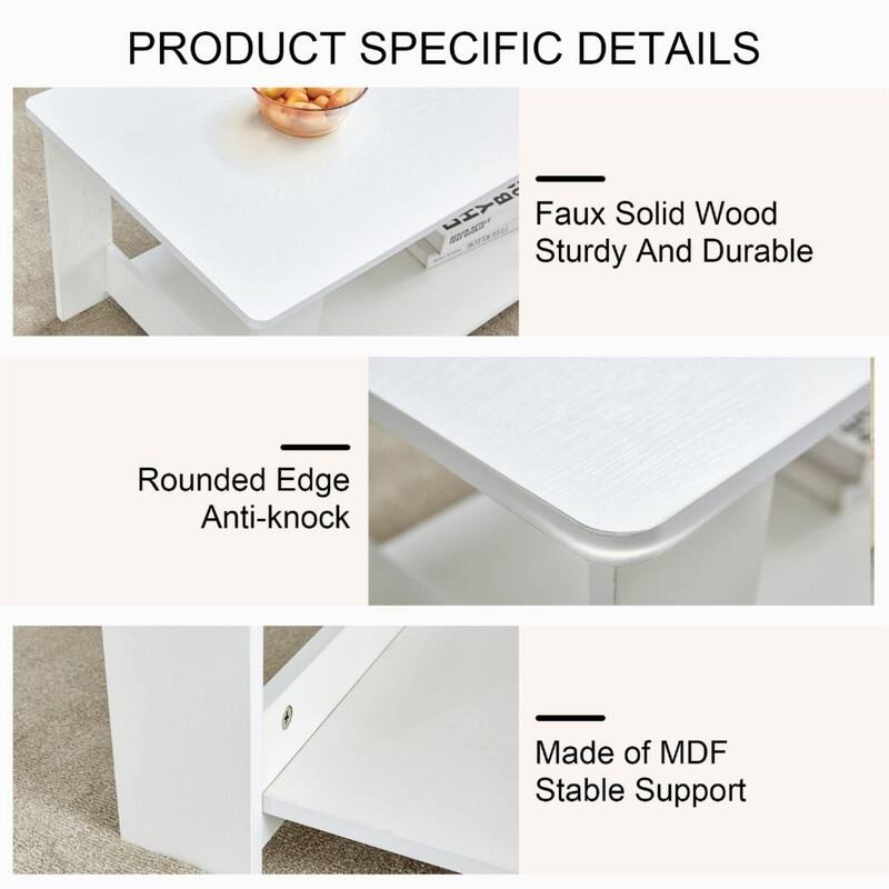 Double Layered Coffee Table Suitable for Living Room