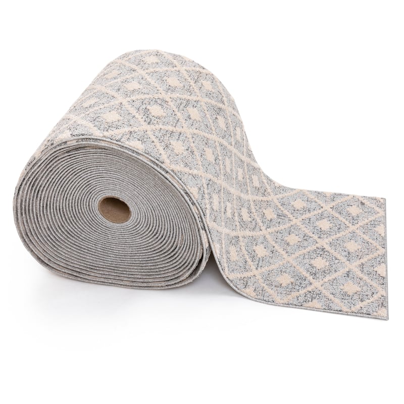 Custom Size Runner Harlow Trellis Modern Hallway Stair Rug